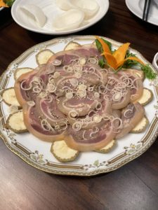 ヤギのレモン炒め